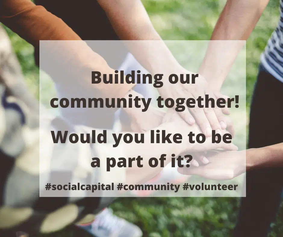 Get involved in the social capital community